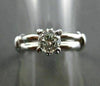ESTATE .56CT DIAMOND 18KT WHITE GOLD SOLITAIRE ENGAGEMENT RING BEAUTIFUL! #4219