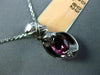 ESTATE .85CT DIAMOND & PINK SAPPHIRE 14KT WHITE GOLD SEMI BEZEL X LOVE PENDANT