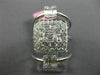 ESTATE EXTRA LARGE 1.28CT DIAMOND 18KT WHITE GOLD 3 ROW SQUARE ANNIVERSARY RING