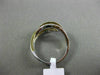 ESTATE LARGE .37CT DIAMOND 18KT WHITE & YELLOW GOLD MULTI ROW INFINITY LOVE RING