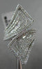 ESTATE 1.26CT DIAMOND 14KT WHITE GOLD 3D MULTI ROW RECTANGULAR FILIGREE FUN RING