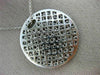 ESTATE LARGE 3.70CT DIAMOND & SAPPHIRE 18KT WHITE GOLD CIRCULAR SUNBURST PENDANT