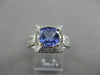 ESTATE 2.16CT DIAMOND TANZANITE 18K GOLD FILIGREE COCKTAIL ENGAGEMENT RING 21514