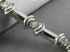 ESTATE .55CT DIAMOND 14KT WHITE GOLD 3D SEMI BEZEL PRONG BEZEL TENNIS BRACELET