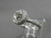 ESTATE 1.20CTW DIAMOND PAVE 14K W GOLD ENGAGEMENT RING SEMI MOUNT SETTING #20096