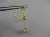 ESTATE .67CT DIAMOND 14K GOLD PAST PRESENT FUTURE 3 STONE PENDANT 16" VVS #13089