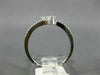 ESTATE .50CT DIAMOND 14KT WHITE GOLD ROUND 3D TWO STONE CRISS CROSS LOVE RING