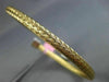 ESTATE LARGE .82CT DIAMOND 14K 2 TONE GOLD 3D SQUARE CRISS CROSS BANGLE BRACELET