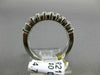 WIDE 1.40CT DIAMOND 18KT WHITE GOLD 3D DOUBLE ROW SEMI ETERNITY ANNIVERSARY RING