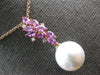 1.1CT DIAMOND & PINK SAPPHIRE & SOUTH SEA PEARL 18K ROSE GOLD MULTI LEAF PENDANT