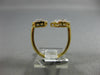 ESTATE .62CT DIAMOND 14K YELLOW GOLD CLUSTER HALO SQUARE PEAR SHAPE TENSION RING