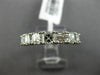 ESTATE 2.16CT ASHER CUT DIAMOND 18KT WHITE GOLD 7 STONE WEDDING ANNIVERSARY RING