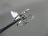 ESTATE WIDE .27CT DIAMOND 18KT WHITE GOLD 3D TWO ROW OPEN INFINITY LOVE RING