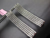 LARGE & WIDE 5.1CT DIAMOND 18KT WHITE GOLD MULTI ROW ELONGATED FUN HOOP EARRINGS
