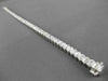 ESTATE WIDE 8.37CT DIAMOND 14KT WHITE GOLD CLASSIC PRINCESS CUT TENNIS BRACELET