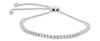 ESTATE .75CT DIAMOND 14KT WHITE GOLD 3D CLASSIC BOLO ADJUSTABLE TENNIS BRACELET