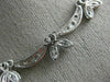 ANTIQUE 1.50CT DIAMOND 18KT WHITE GOLD 3D CLASSIC FLORAL DROP NECKLACE #4965