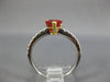 2.66CT DIAMOND & AAA ORANGE SAPPHIRE 18KT 2 TONE GOLD PEAR SHAPE ENGAGEMENT RING