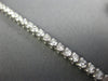 ESTATE 3.90CT ROUND DIAMOND 18KT WHITE GOLD 3D TWO PRONG CLASSIC TENNIS BRACELET