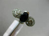 ANTIQUE 1.50CT DIAMOND & AAA OVAL SAPPHIRE 14KT WHITE GOLD HEART ENGAGEMENT RING