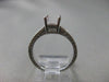 ESTATE ROUND DIAMOND 14K GOLD RING FILIGREE ENGAGEMENT RING MOUNT SETTING #21095