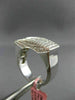 ESTATE 1.06CT DIAMOND 18KT WHITE GOLD 3D RECTANGULAR MULTI ROW ANNIVERSARY RING