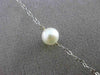 ESTATE AAA PEARL 14KT WHITE GOLD 3D BY THE YARD DIAMOND CUT NECKLACE #24945