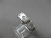 ESTATE WIDE 0.30CT DIAMOND 14KT WHITE GOLD 3 STONE PRINCESS CUT MENS RING #18339
