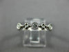 .25CT DIAMOND 14KT WHITE GOLD 3D 5 STONE FILIGREE SEMI ETERNITY ANNIVERSARY RING
