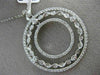 ESTATE 1.26CT DIAMOND 14KT WHITE GOLD 3D FILIGREE BY THE YARD CIRCULAR PENDANT
