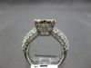 EXTRA LARGE 3.04CT DIAMOND 18KT WHITE GOLD 3D CLUSTER INVISIBLE ENGAGEMENT RING