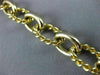 ESTATE LARGE 18KT WHITE & YELLOW GOLD CLASSIC ITALIAN ROPE LINK BRACELET #21483