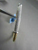 ESTATE FILIGREE 1.0CT MESH DIAMOND 14KT WHITE & YELLOW GOLD BANGLE BRACELET
