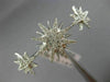 ESTATE EXTRA LARGE .45CT DIAMOND 18K WHITE GOLD 3D DOUBLE FINGER SNOWFLAKE RING