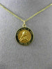 ESTATE 14KT YELLOW GOLD HANDCRAFTED HEART OF MARY PRAY FOR US PENDANT #24014