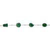 EXTRA LARGE 22.55CT DIAMOND & AAA EMERALD 18K WHITE GOLD 3D MULTI SHAPE BRACELET