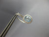 2.32CT DIAMOND & AAA BLUE TOPAZ 14KT WHITE GOLD HALO LEVERBACK HANGING EARRINGS