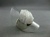 ESTATE WIDE 2.31CT DIAMOND 14KT WHITE GOLD LARGE WAVE FUN RING ONE OF A KIND!!