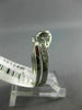 ESTATE .52CT ROUND DIAMOND 14KT WHITE GOLD SEMI BEZEL INFINITY WEDDING RING SET