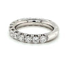 WIDE 1.74CT DIAMOND 18KT WHITE GOLD ROUND 3/4 ETERNITY WEDDING ANNIVERSARY RING