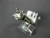 WIDE .65CT DIAMOND PLATINUM ROUND & BAGUETTE SEMI MOUNT ENGAGEMENT RING #18678