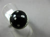 ESTATE WIDE 1.03CT DIAMOND & ONYX 14K WHITE GOLD 3D ROUND MOON & STAR LOVE RING