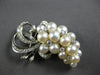 LARGE 1.6CT DIAMOND & AAA SOUTH SEA PEARL 14KT WHITE GOLD BROOCH PENDANT #27967