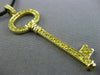ESTATE LARGE 1.01CT FANCY YELLOW DIAMOND 18KT YELLOW GOLD KEY TO HEART PENDANT