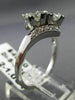 ANTIQUE LARGE 1.26CT OLD MINE DIAMOND PLATINUM WEDDING ANNIVERSARY RING #11141
