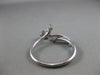 ANTIQUE WIDE .25CT ROUND DIAMOND 18KT WHITE GOLD 3D ETOILE FLOWER RING #11495