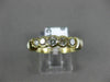 ANTIQUE .60CT DIAMOND 14K WHITE & YELLOW GOLD 3D WEDDING ANNIVERSARY RING #19611