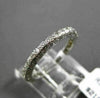 ESTATE WIDE 1.0CT ROUND DIAMOND 14KT WHITE GOLD 3 DIMENSIONAL ETERNITY RING 2mm