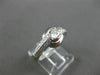 ESTATE WIDE .62CT ROUND DIAMOND 14K WHITE GOLD SEMI BEZEL FRIENDSHIP RING #11011