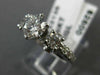 ESTATE EGL 1.47CT DIAMOND 14KT WHITE GOLD 3 STONE ETOILE ENGAGEMENT RING #22135